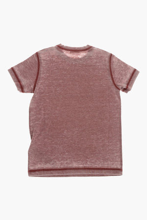 Cotton Crewneck T-Shirt with Maxi Front Print