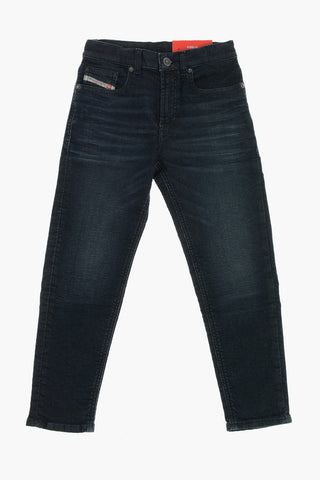 Stretch-Baumwoll-Jeans D-LUCAS mit Logo-Knopf