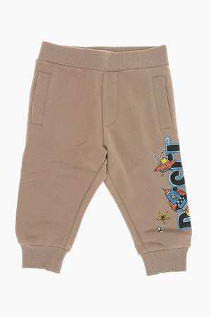 Joggers in Cotone con Stampa Laterale