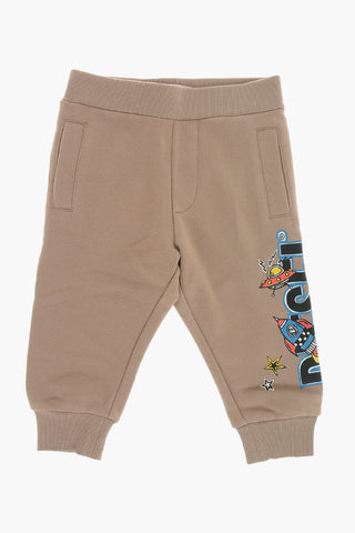 Joggers in Cotone con Stampa Laterale