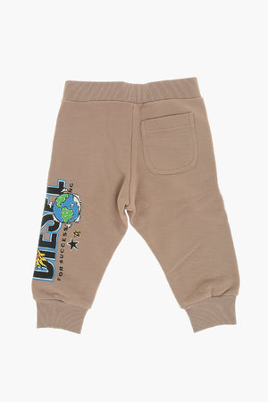 Joggers in Cotone con Stampa Laterale