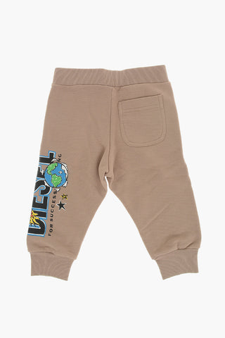 Joggers in Cotone con Stampa Laterale