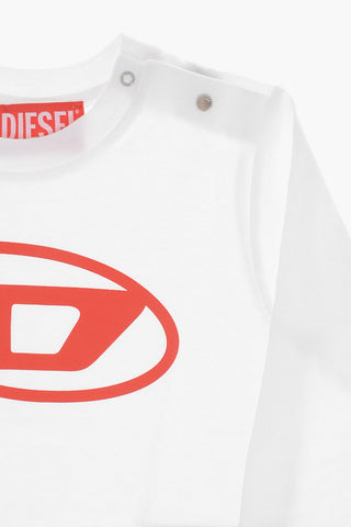 Crewneck T-Shirt with Maxi Front Monogram
