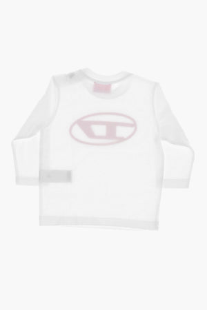 Crewneck T-Shirt with Maxi Front Monogram