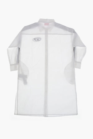 Cotton Shirt Dress with Contrasting Monogram