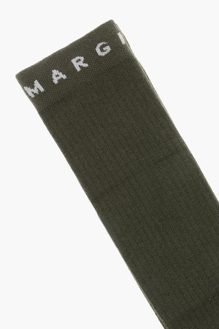 MM6 Lange Uni-Socken Mit Kontrastlogo