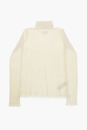 MM6 Ribbed High-Neck Top