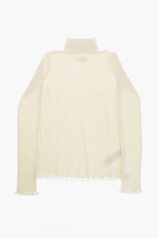 MM6 Ribbed High-Neck Top