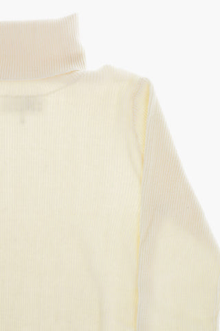 MM6 Ribbed High-Neck Top