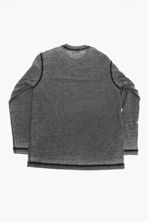 Cotton Crewneck T-Shirt With Shaded Effect