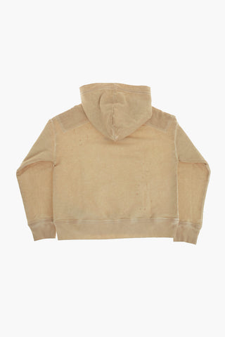 Vintage-Effect Brushed Cotton Hoodie