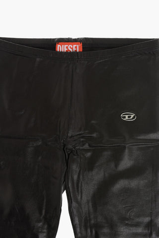 Leggings Aus Kunstleder Mit Monogramm