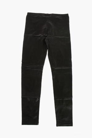 Leggings Aus Kunstleder Mit Monogramm