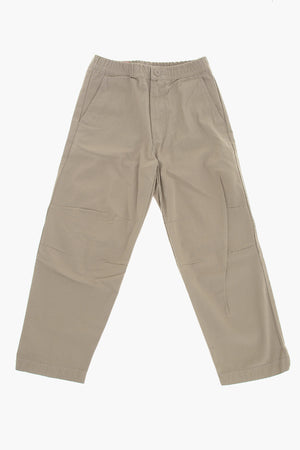 Cotton Trousers In Solid Color