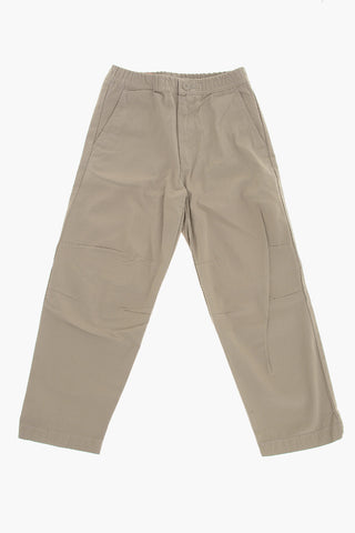 Pantaloni in Cotone a Tinta Unita