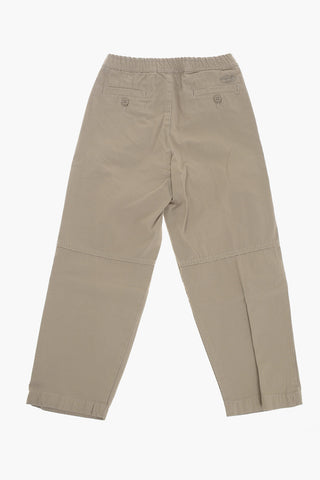 Pantaloni in Cotone a Tinta Unita