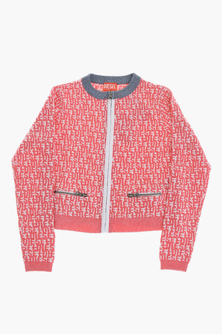 Pullover Mit Allover-Monogramm Und Reißverschluss