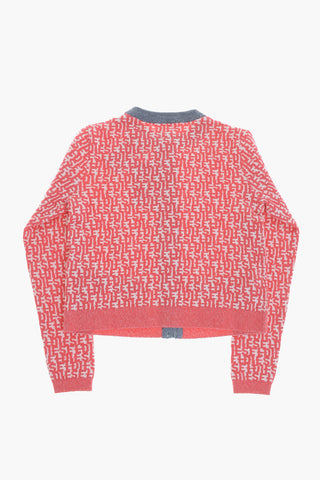 Pullover Mit Allover-Monogramm Und Reißverschluss