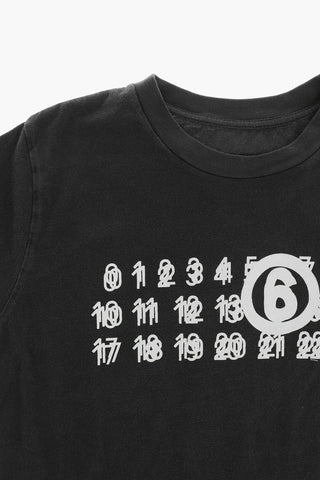 MM6 T-Shirt Girocollo con Stampa sul Fronte