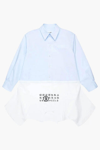 MM6 Long-Sleeve Shirt Dress With Flared Hem