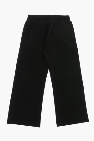 Straight-Leg Casual Pants With Heart-Shaped Decorative Detail