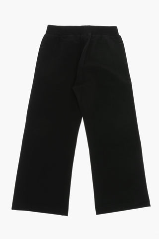 Straight-Leg Casual Pants With Heart-Shaped Decorative Detail