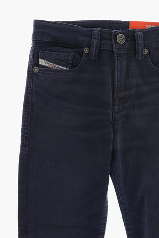 Jeans in Cotone con Ricamo Monogram