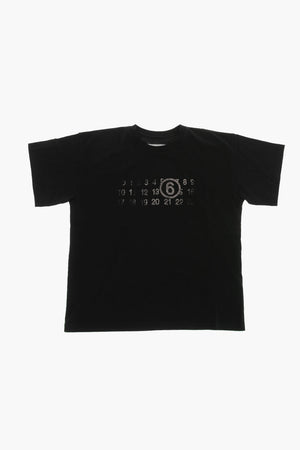 MM6 Uni-T-Shirt mit Rundhalsausschnitt und Frontprint
