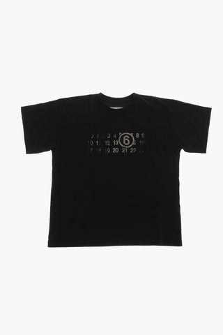 MM6 Uni-T-Shirt mit Rundhalsausschnitt und Frontprint