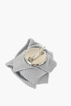 Spilla In Seta Design Rosa