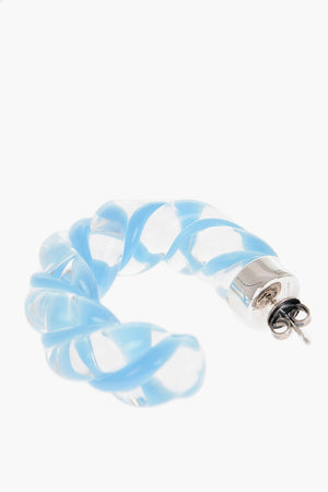Glass and Silver Earrings TWIST