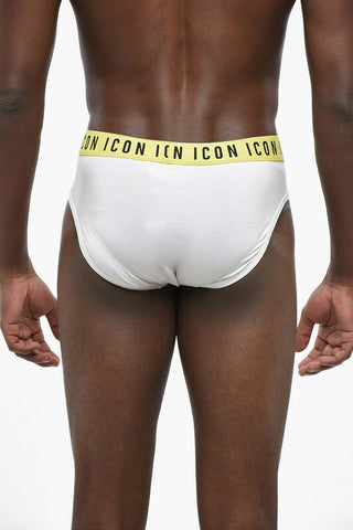 ICON Stretch Cotton Briefs with Contrasting Logo Band