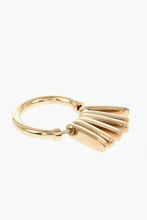 Gold-Tone Metal Ring with Fringe