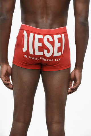 Einfarbige Boxershorts UMBX-DAMIEN-H Mit Großem Aufgedrucktem Logo