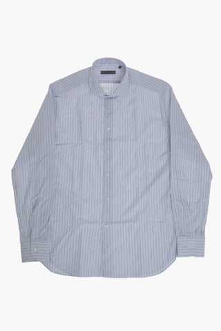 Camicia in Cotone a Righe Awing con Collo Francese