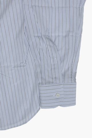 Camicia in Cotone a Righe Awing con Collo Francese