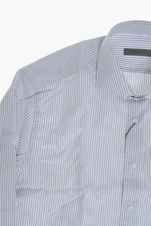 Cotton Striped Shirt With French Collar