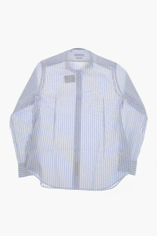 Cotton Wrinkle-Free Striped Shirt With French Collar