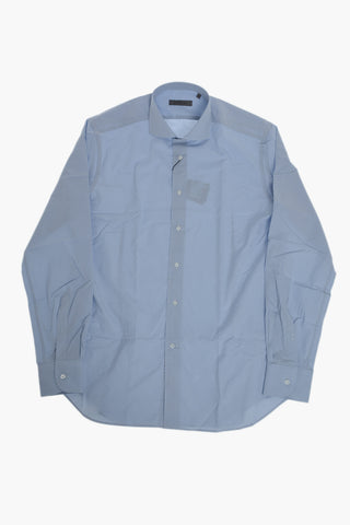 Camicia In Cotone Con Collo Francese