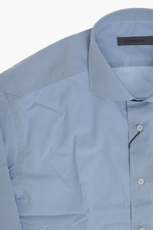 Camicia In Cotone Con Collo Francese