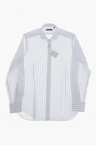 Cotton Striped Shirt With French Collar