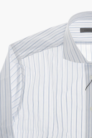 Cotton Striped Shirt With French Collar