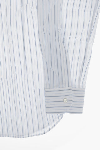 Cotton Striped Shirt With French Collar