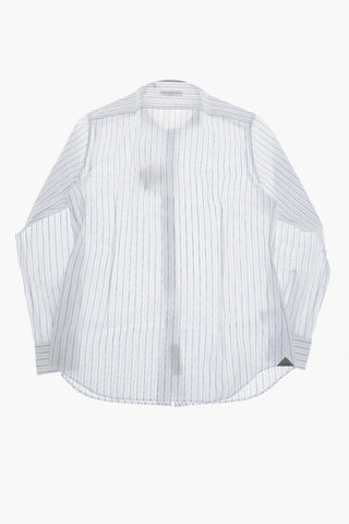 Cotton Striped Shirt With French Collar