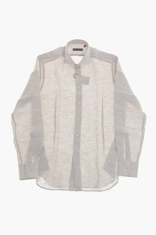 Linen Shirt With French Collar