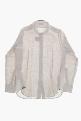 Linen Shirt With French Collar
