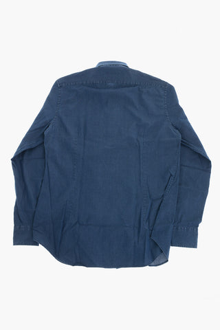 Denimhemd mit französischem Kragen