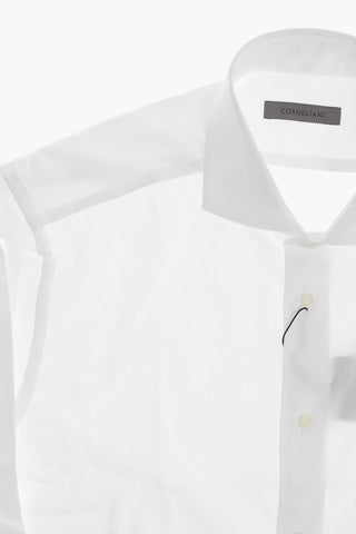 Solid Oxford Cotton Shirt With French Collar