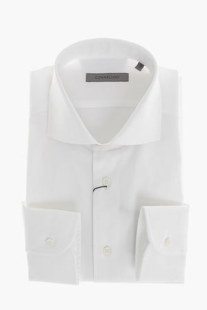 Cotton Shirt With French Collar