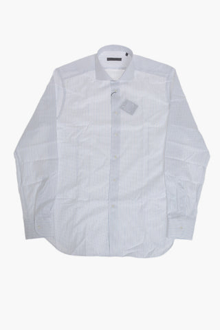 Cotton Striped Shirt With French Collar